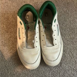 Reebok Cream Sneakers with Textured Soles